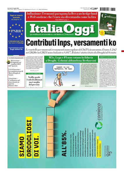 Italia oggi : quotidiano di economia finanza e politica